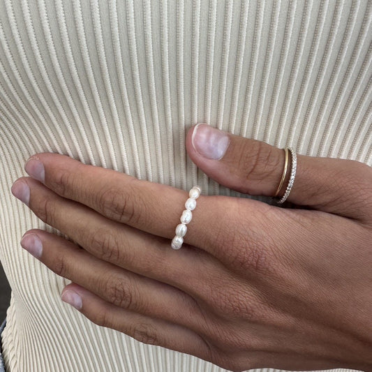 Lila Pearl Ring