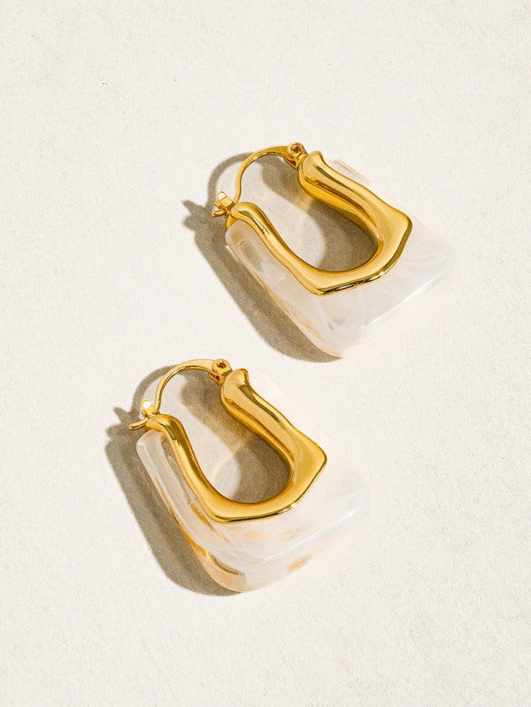 Olivia Earring | White