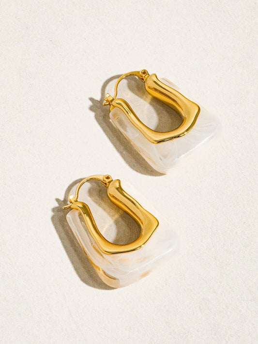 Olivia Earring | White