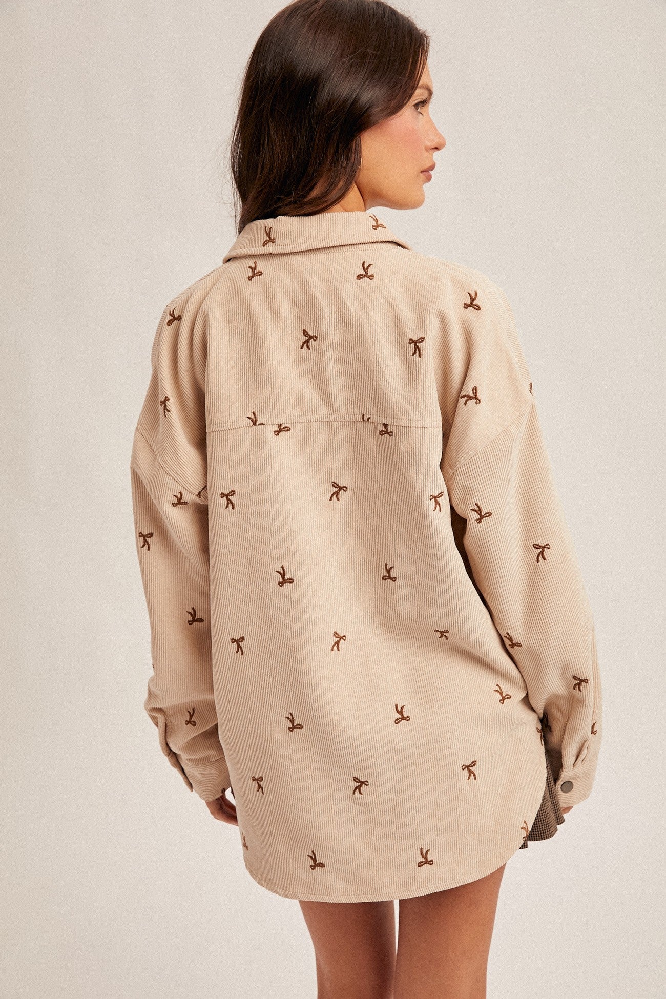 Bella Bow Button Down Shirt