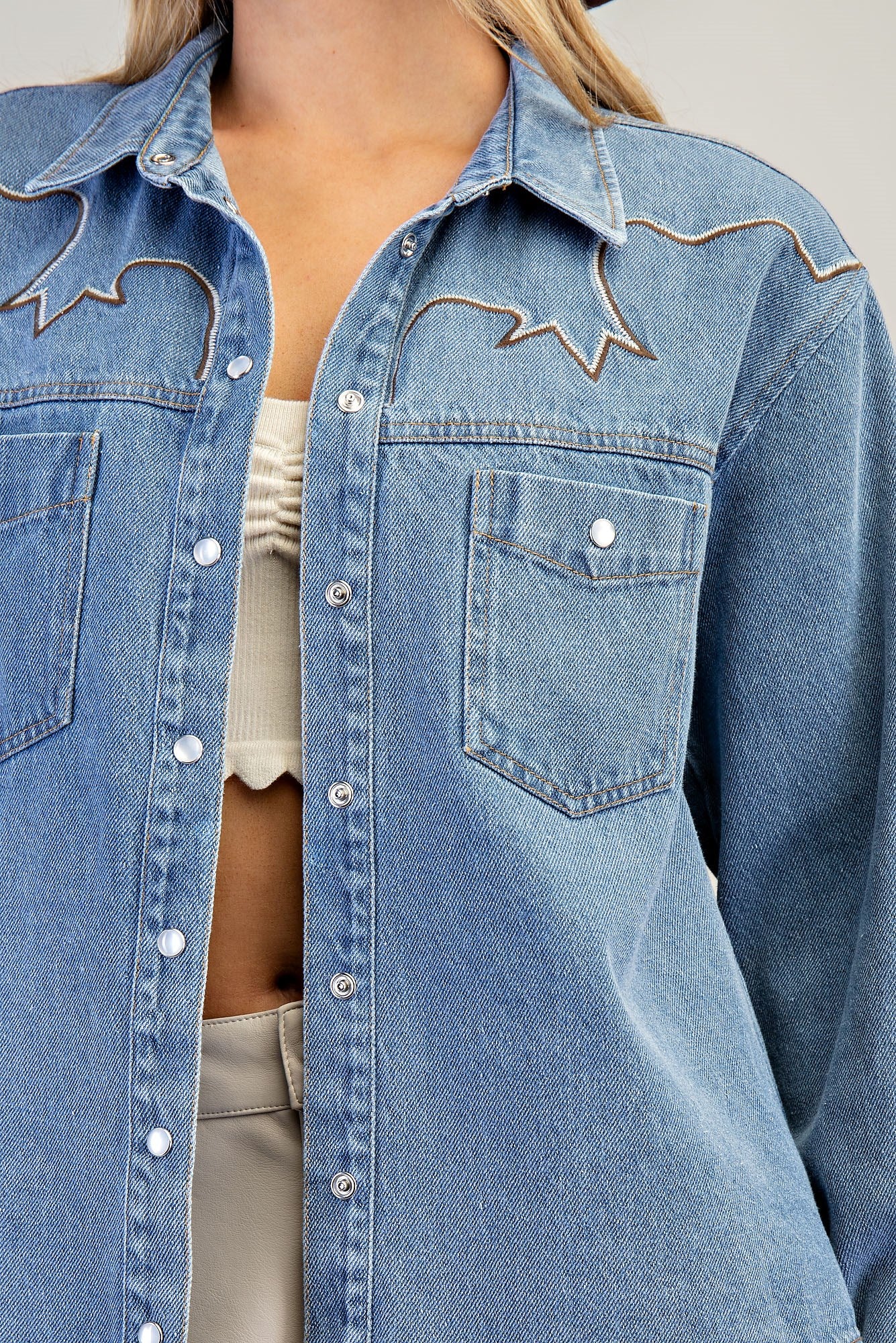 Bonnie Denim Top