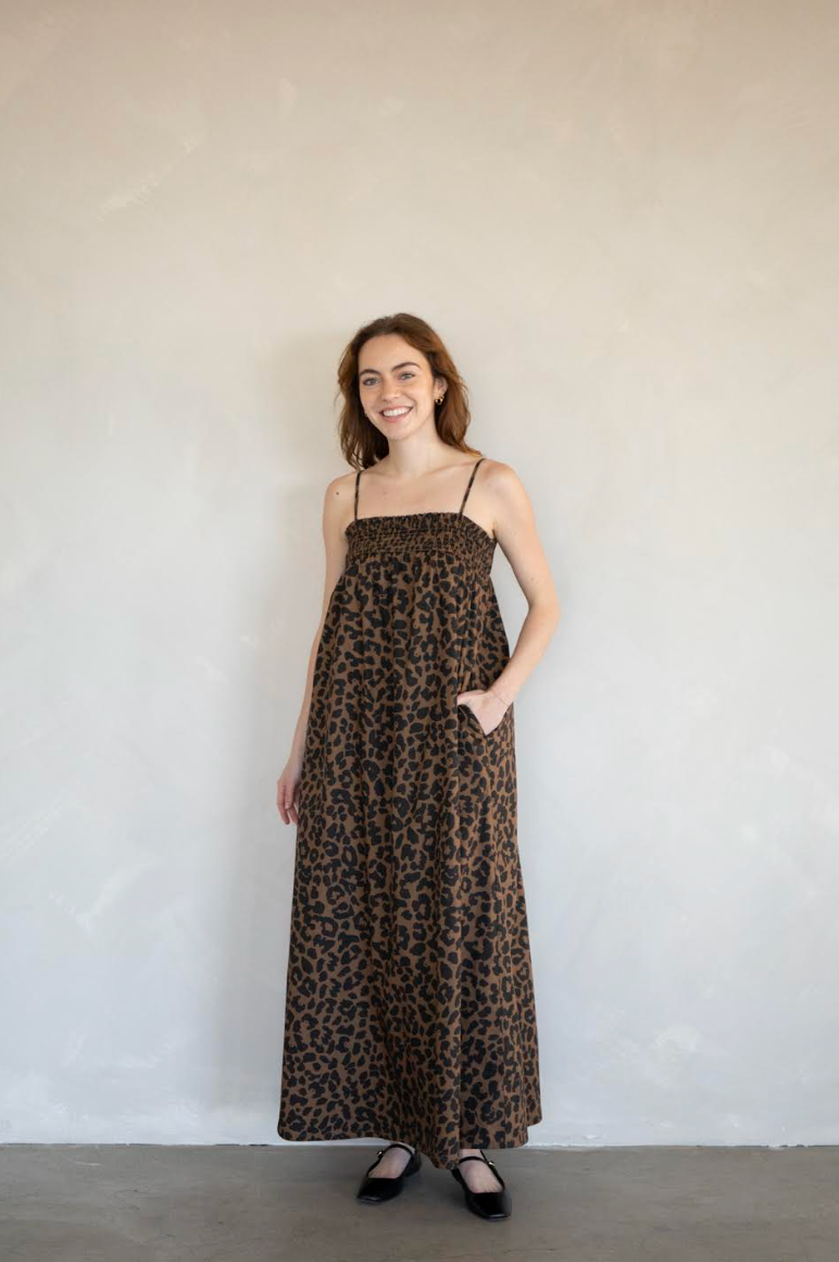 Leah Leopard Maxi Dress