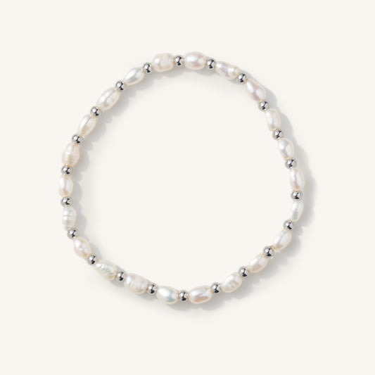 Perla Pearl Bracelet | Silver