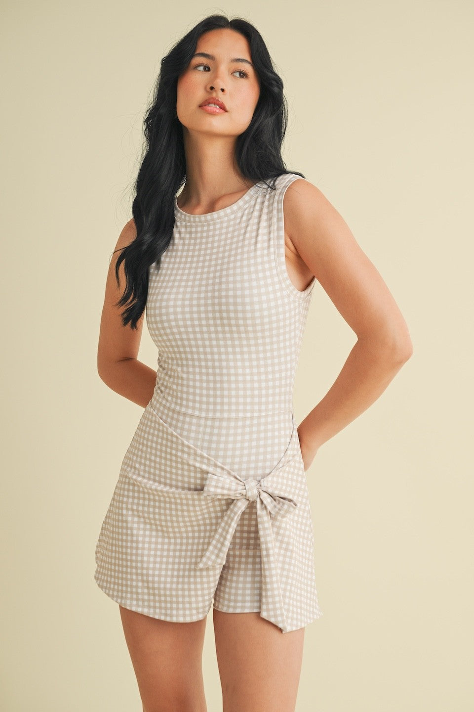 Gianna Gingham Romper