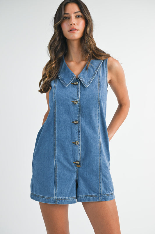 Diana Denim Romper