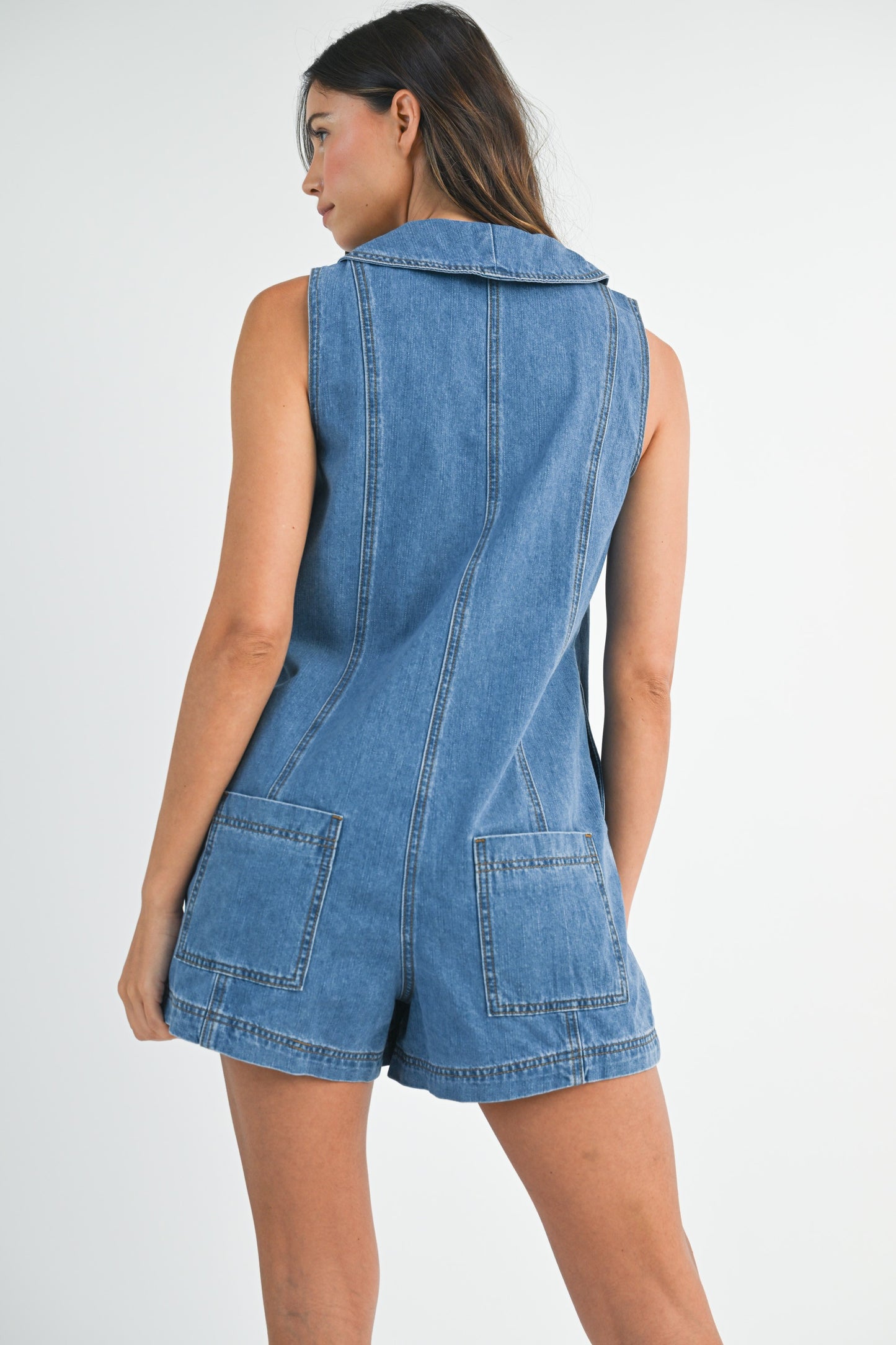 Diana Denim Romper