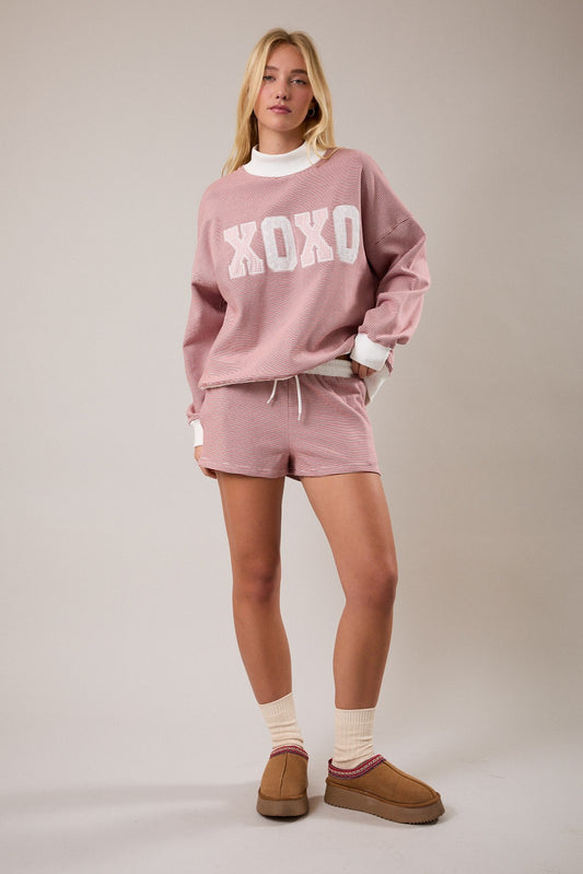 Xoxo Mock Neck Lounge Set