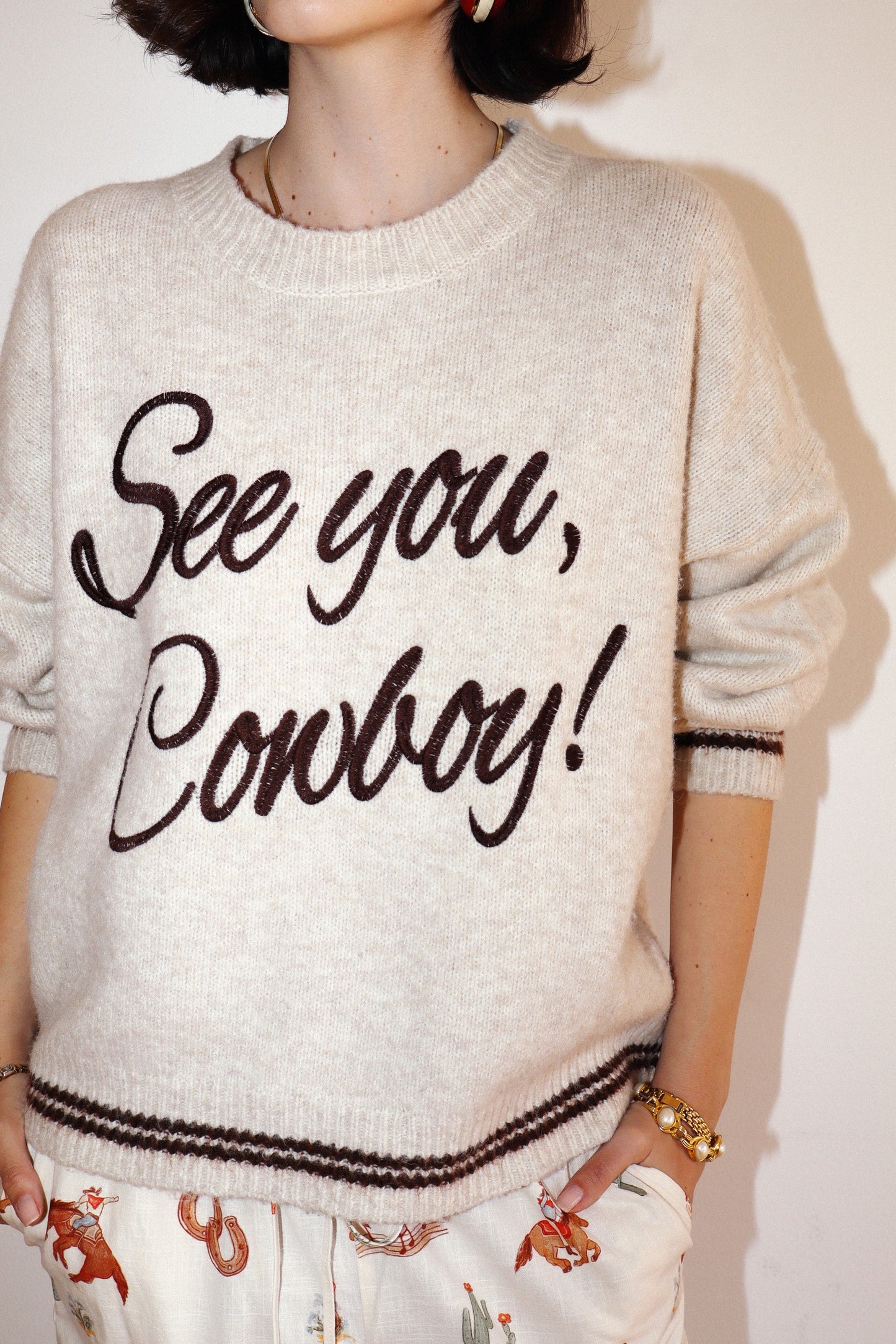 See You Cowboy Sweater