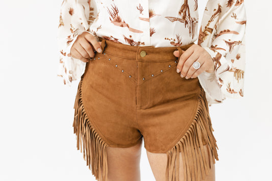 Annie Suede Shorts