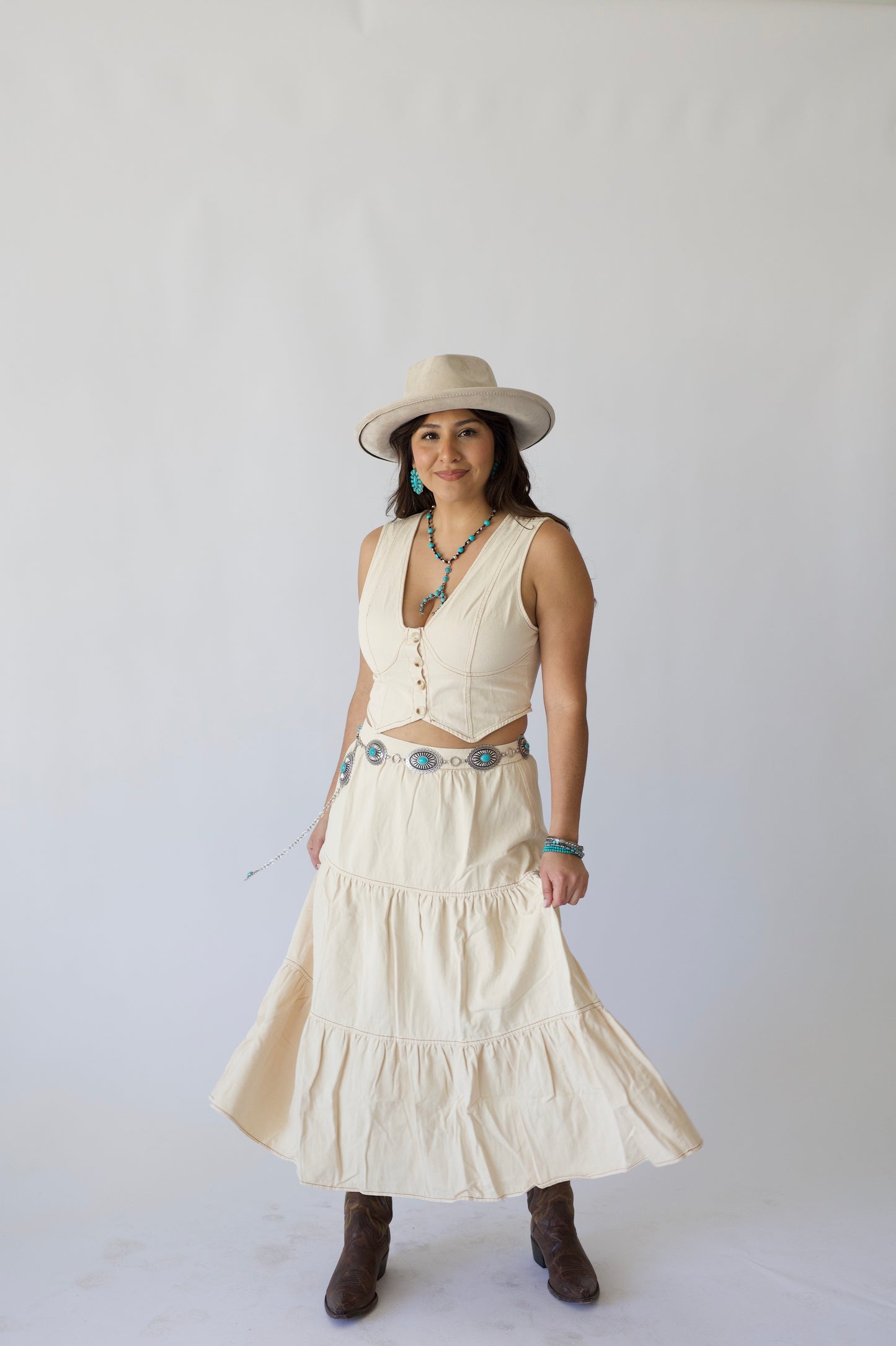 Western Midi Skirt