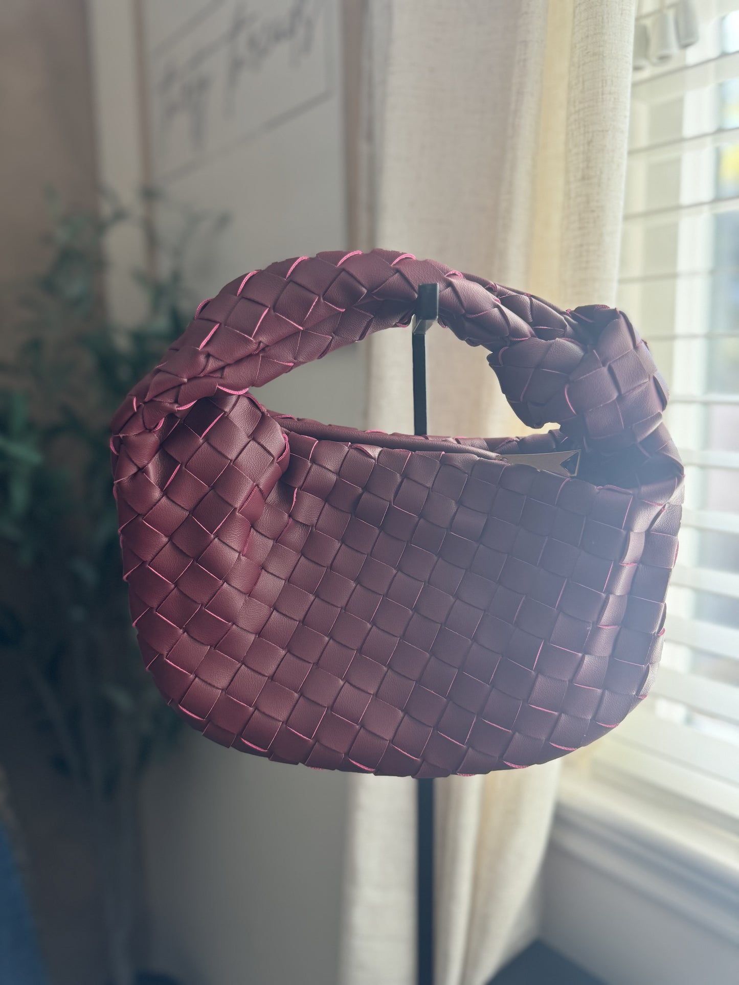 Aly Woven Knotted Handbag