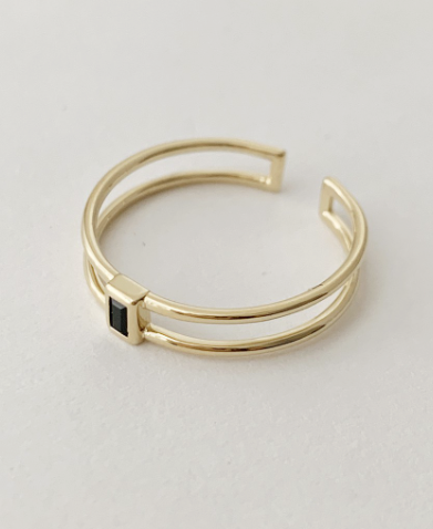 Genevieve Gold Stack Ring