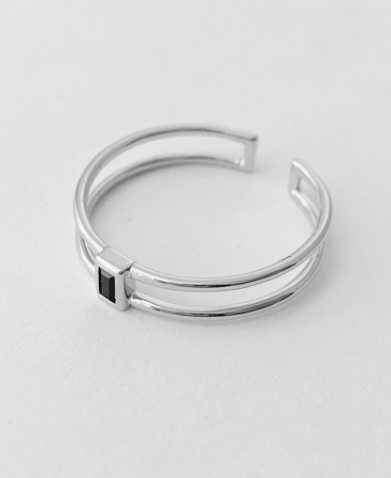 Genevieve Silver Stack Ring