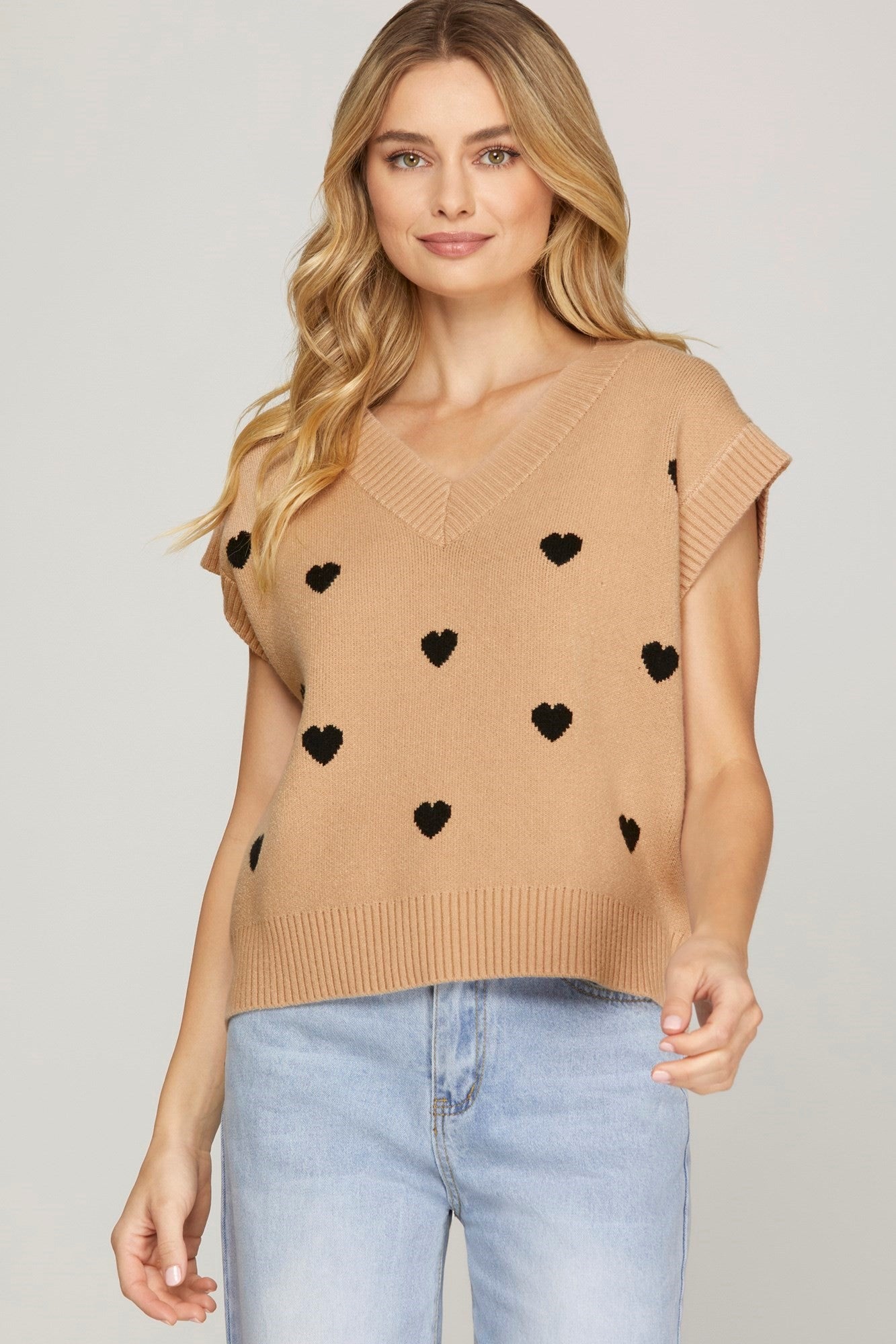Heather Heart Vest